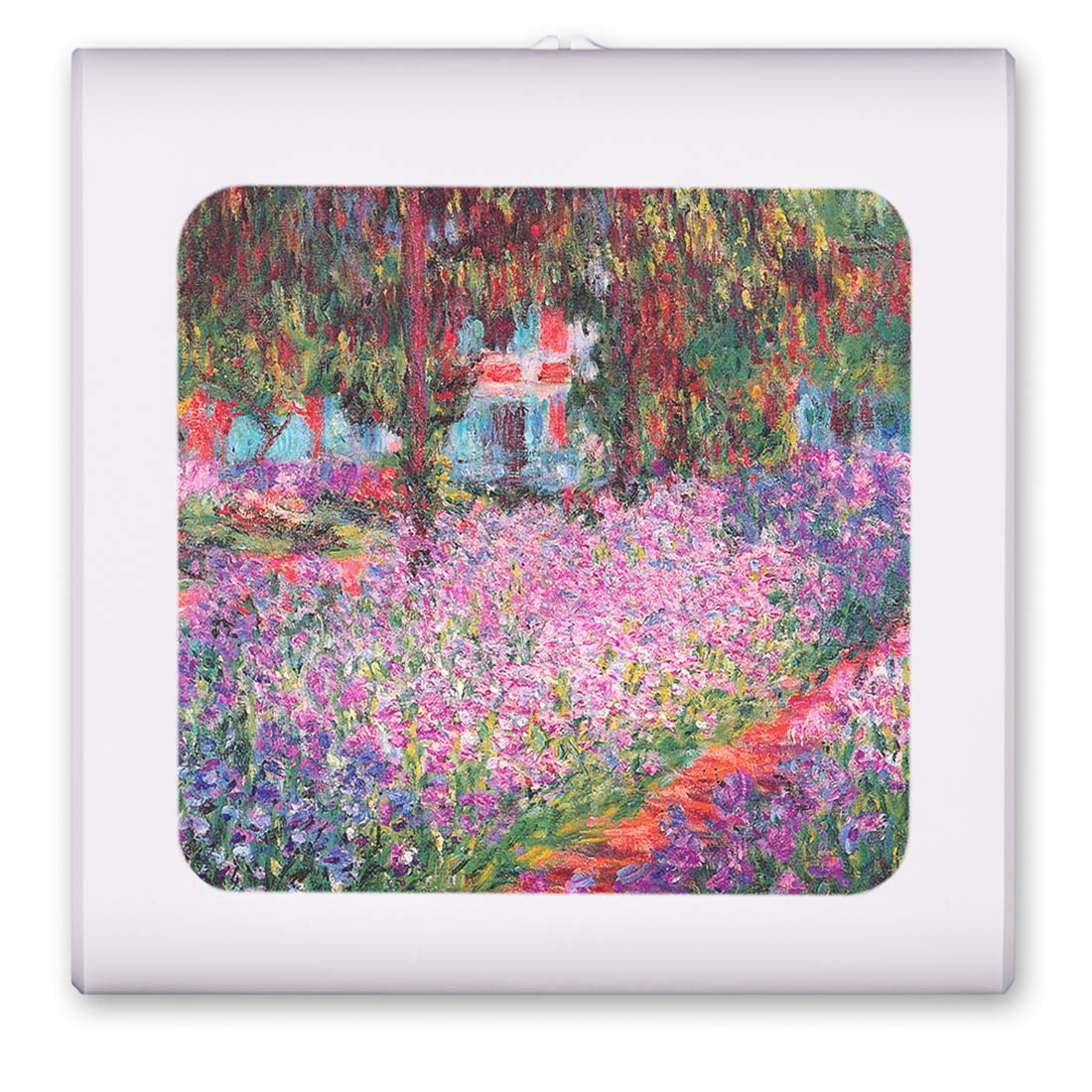 Dimmable LED Night Light with Auto On/Off Sensor - Adjustable Brightness, Warm White Light for Bathroom, Hallway, Nursery & Bedroom | Energy Efficient Plug-in Nightlight for Kids & Adults | Perfect for Nighttime Safety & Comfort (Monet: The Artist's Garden Inspired Design)