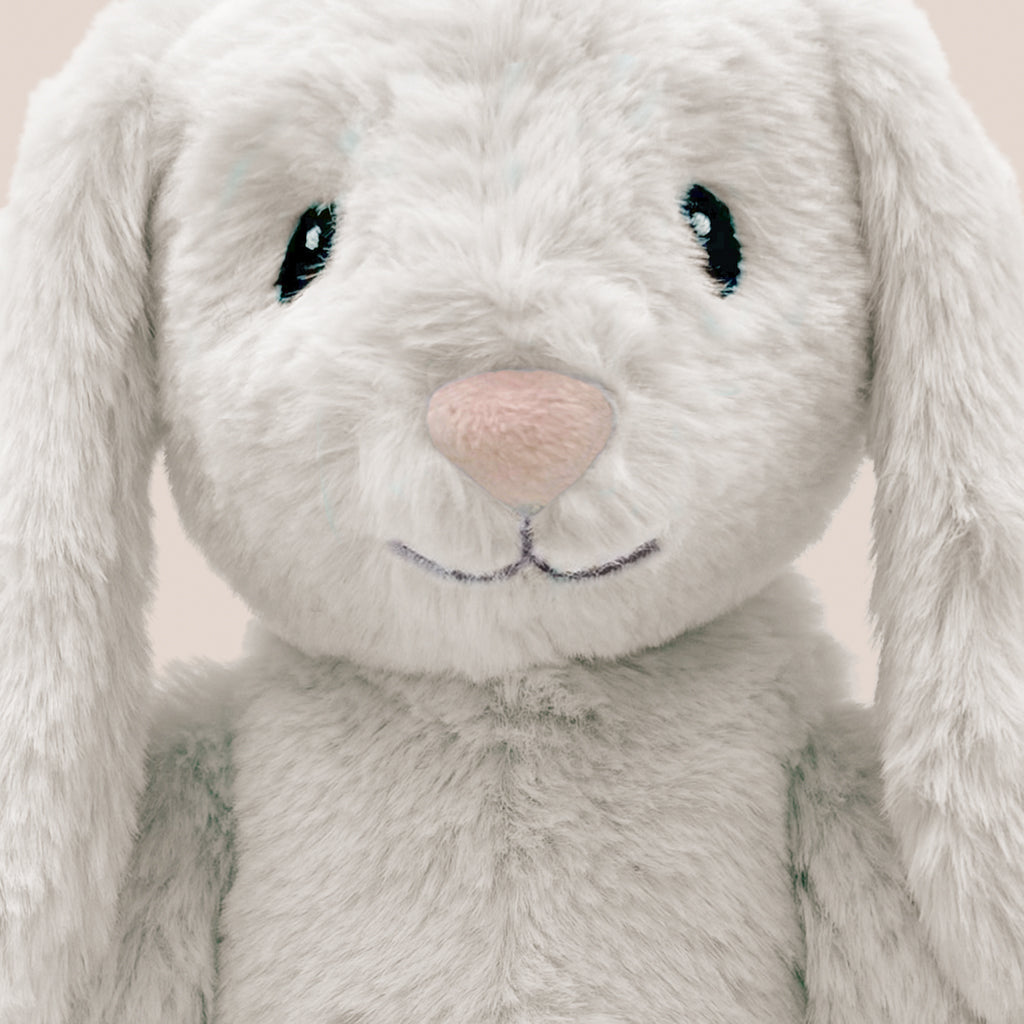 Steiff My First Steiff Hoppie Rabbit Plush Toy - Light Grey Baby Gift for Newborns, Christening & 1st Birthday | Premium Soft Stuffed Animal for Nursery Decor & Cuddling