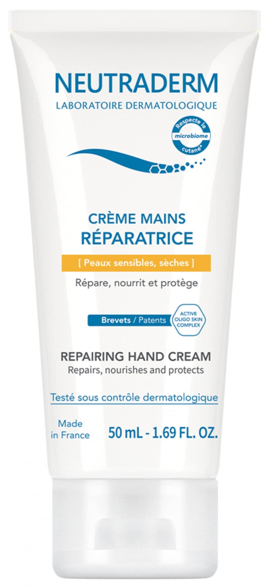 Neutraderm Repairing Hand Cream 50ml - Intensive Moisturizing & Nourishing for Dry, Cracked Hands - Perfect for Daily Use at Home, Office & Travel