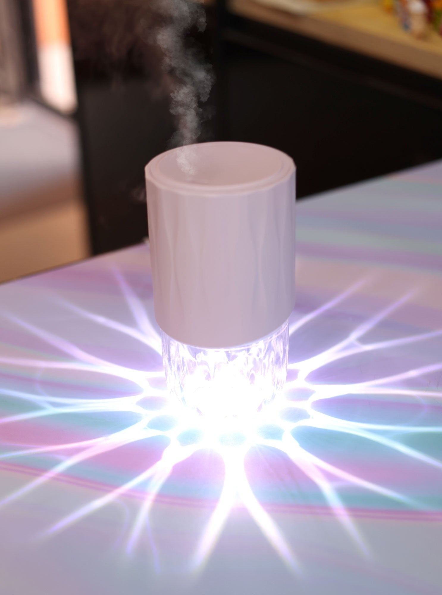 Aroma Petal Diffuser with Essential Oil Core Collection Trio Set - Relaxing Home & Office Aromatherapy Diffuser for Stress Relief & Better Sleep