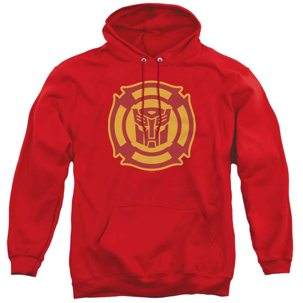 Transformers Rescue Bots Logo Red Hoodie for Kids & Adults - Stylish Unisex Pullover for Casual Wear & Cosplay