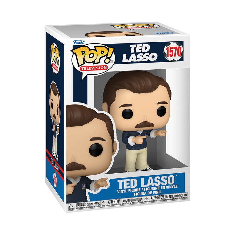 TED LASSO Funko Pop Vinyl Figure #1570 with Protector - Collectible TV Show Merchandise for Fans and Gift Ideas