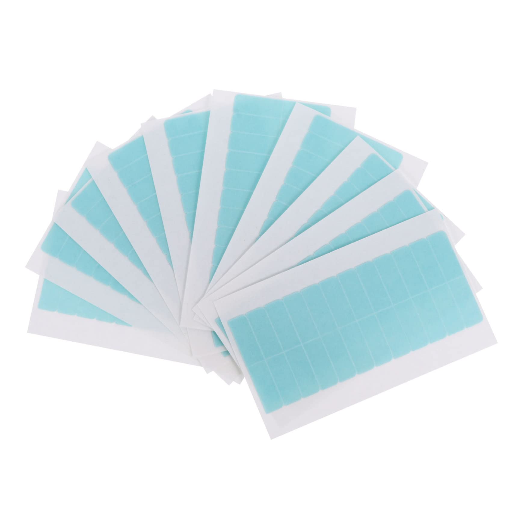 KALLORY 120pcs Double Sided Hair Extension Tape - 10 Sheets Seamless Wig Tape for Curly Wigs & Hair Extensions | Strong Hold, Skin Friendly | Perfect for Daily Wear, Special Occasions & Cosplay