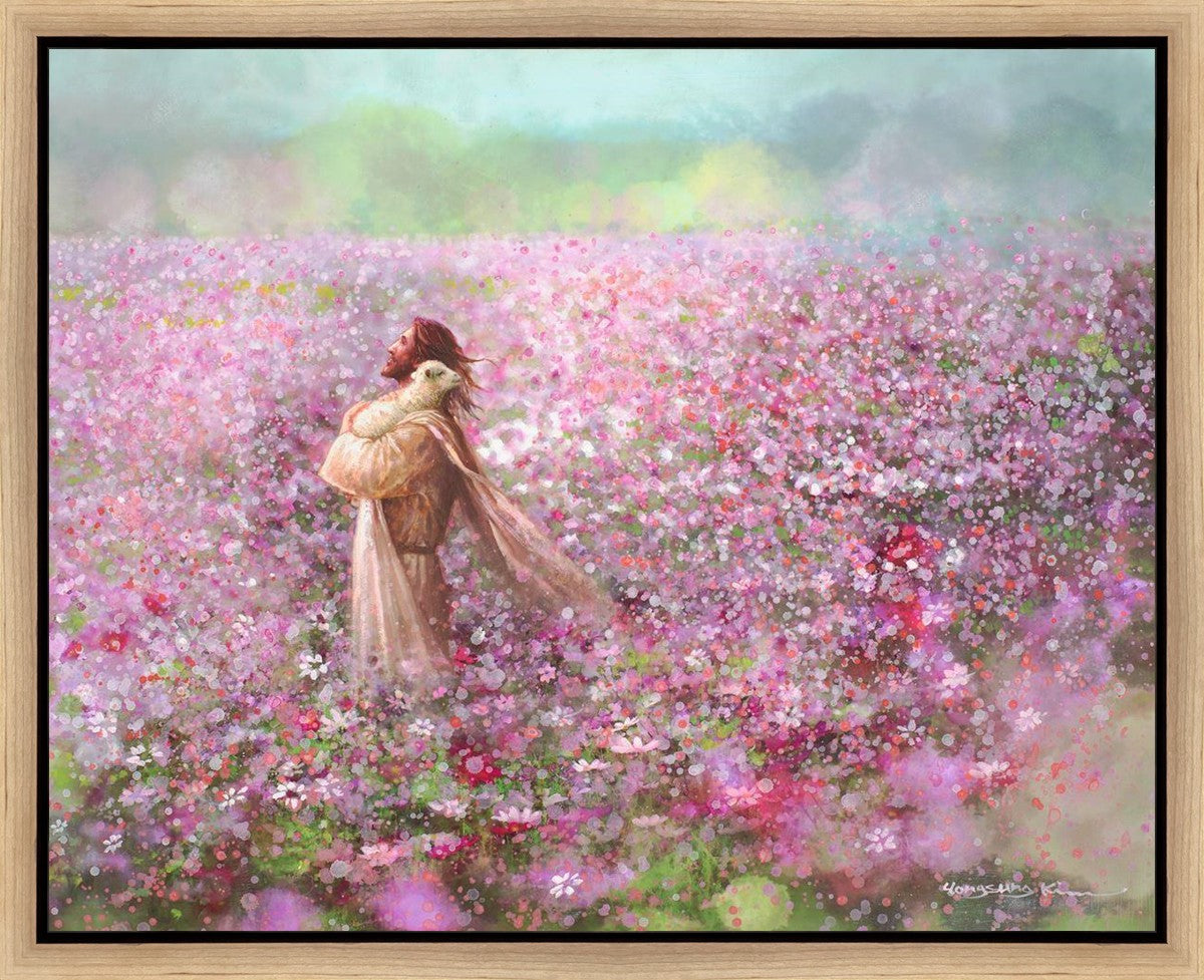 Calming Embrace Gallery Wrap Canvas Art - Handmade Modern Wall Decor for Living Room, Bedroom & Office - Perfect for Home Decor & Gifting