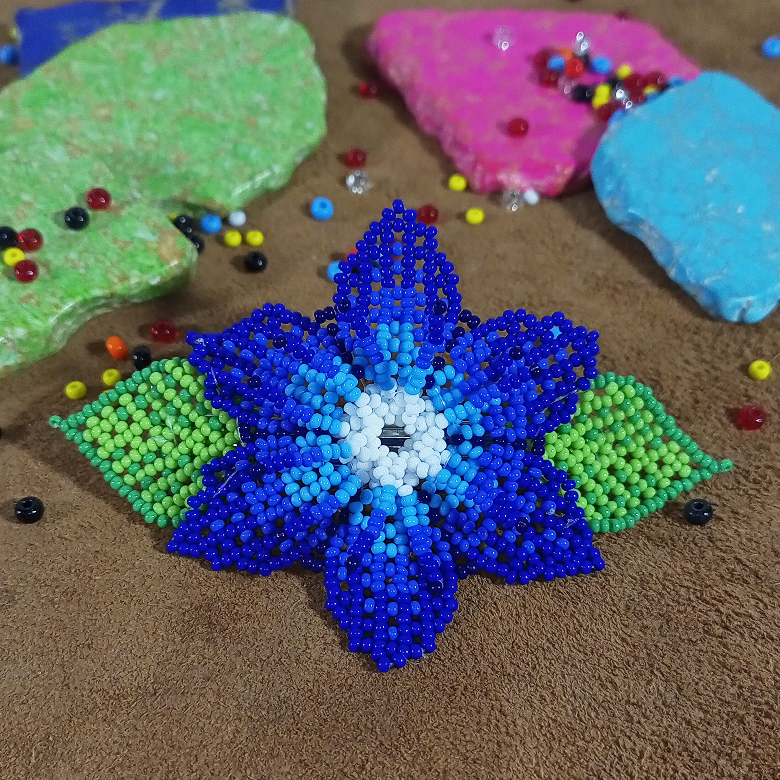 Handmade Native American Style Beaded Hair Clips for Women - Boho Hair Accessories for Weddings, Festivals & Everyday Wear