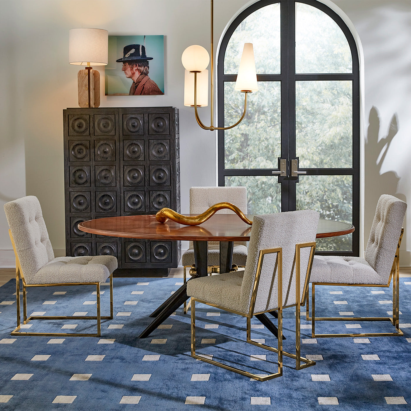 Premium Goldfinger Dining Chair - Modern & Elegant Accent Chair for Dining Room, Kitchen, or Office - Perfect for Home Decor & Entertaining Guests