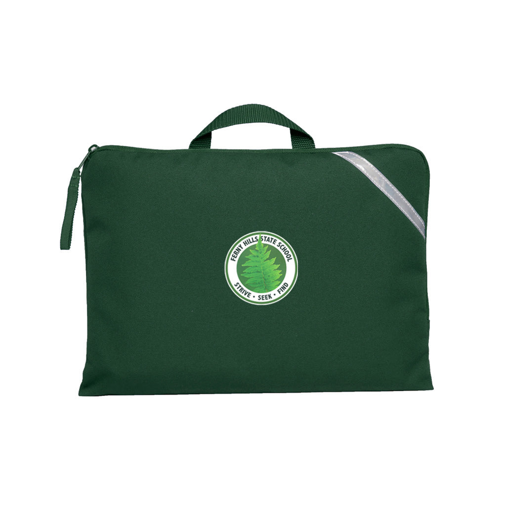 Ferny Hills State School Quantum Book Bag - Durable Bottle Green Backpack for Students | Perfect for School, College & Outdoor Adventures