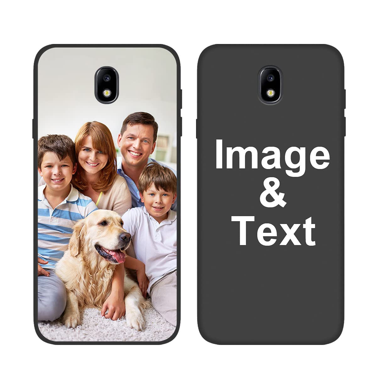 Custom Personalized Picture Phone Case for Samsung Galaxy J7 Pro | Shockproof Silicone Protective Cover | Soft Candy Design | Christmas Birthday Gift Idea | Perfect for Everyday Use, Travel & Special Occasions