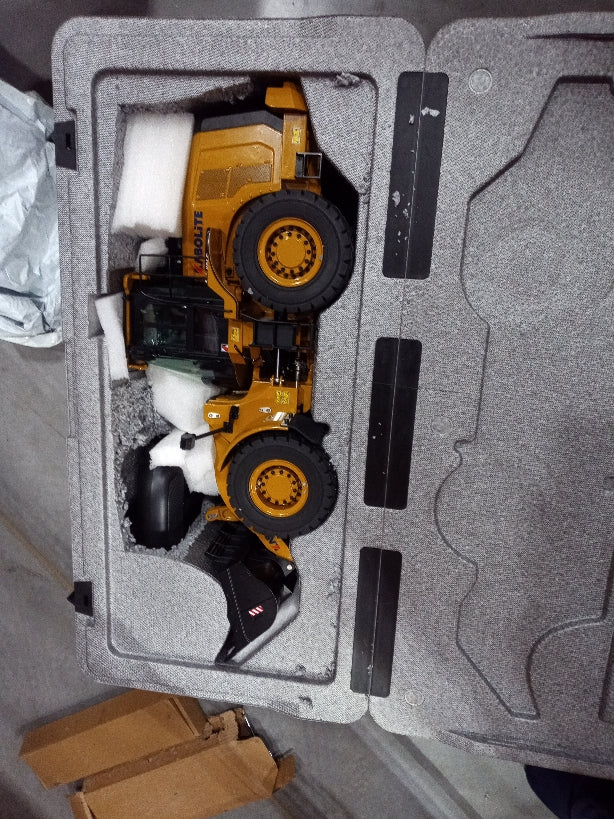 HUINA K966 1/16 Scale Hydraulic RC Loader Truck - 2.4GHz Remote Control, 7500mAh Rechargeable Battery (US Stock) - Perfect for Construction Site Play, Backyard Digging & RC Hobby Enthusiasts