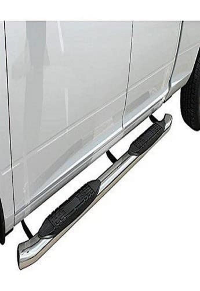 ProMaxx 41383S Oval Nerf Bar - Stainless Steel Side Step Bars for Trucks & SUVs - Durable Off-Road Running Boards for Enhanced Vehicle Access & Style