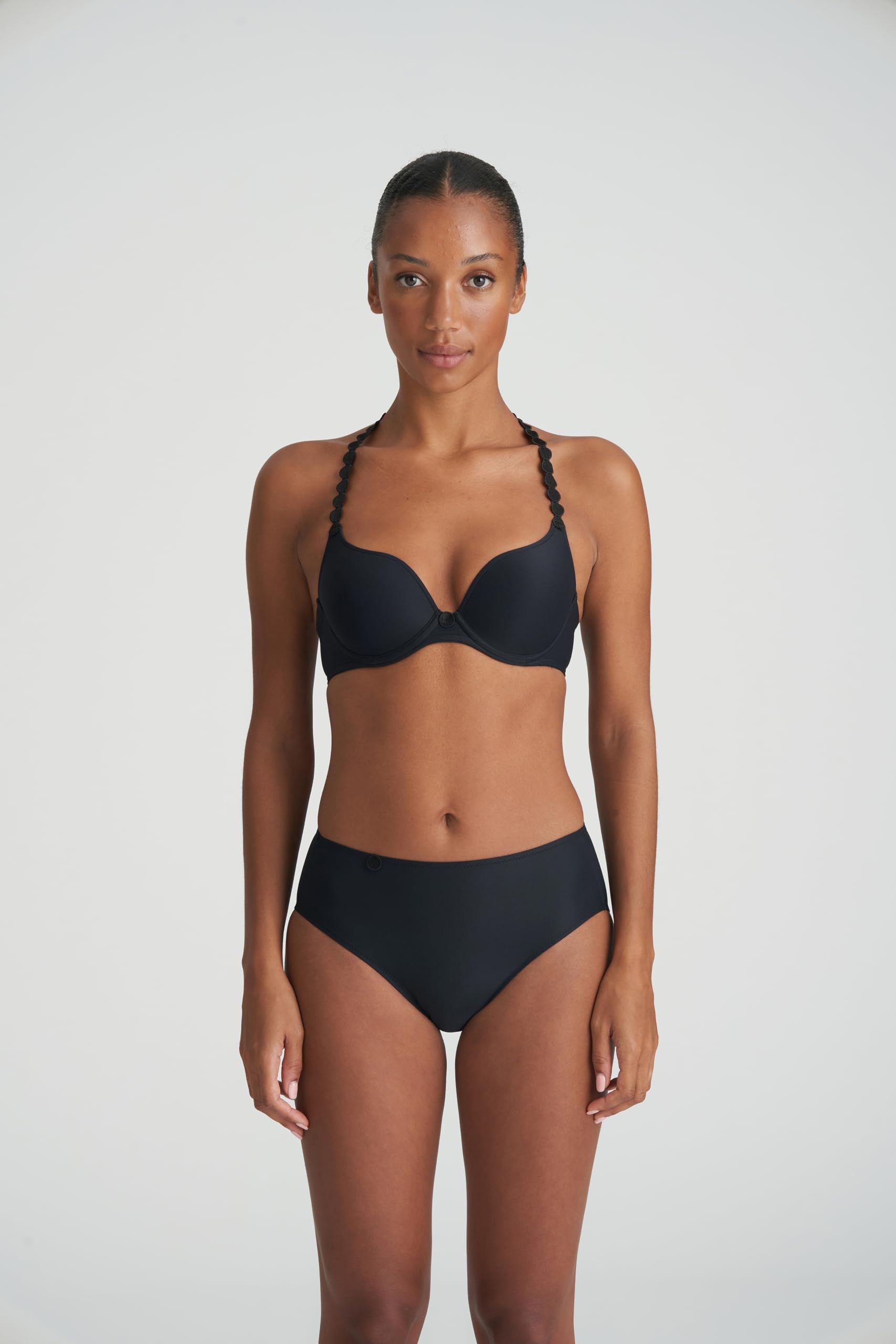 Marie Jo Tom Convertible T-Shirt Bra 34B Black - Seamless Comfort for Everyday Wear, Strapless & Multi-Way Support for Dresses, Tops & Active Lifestyles