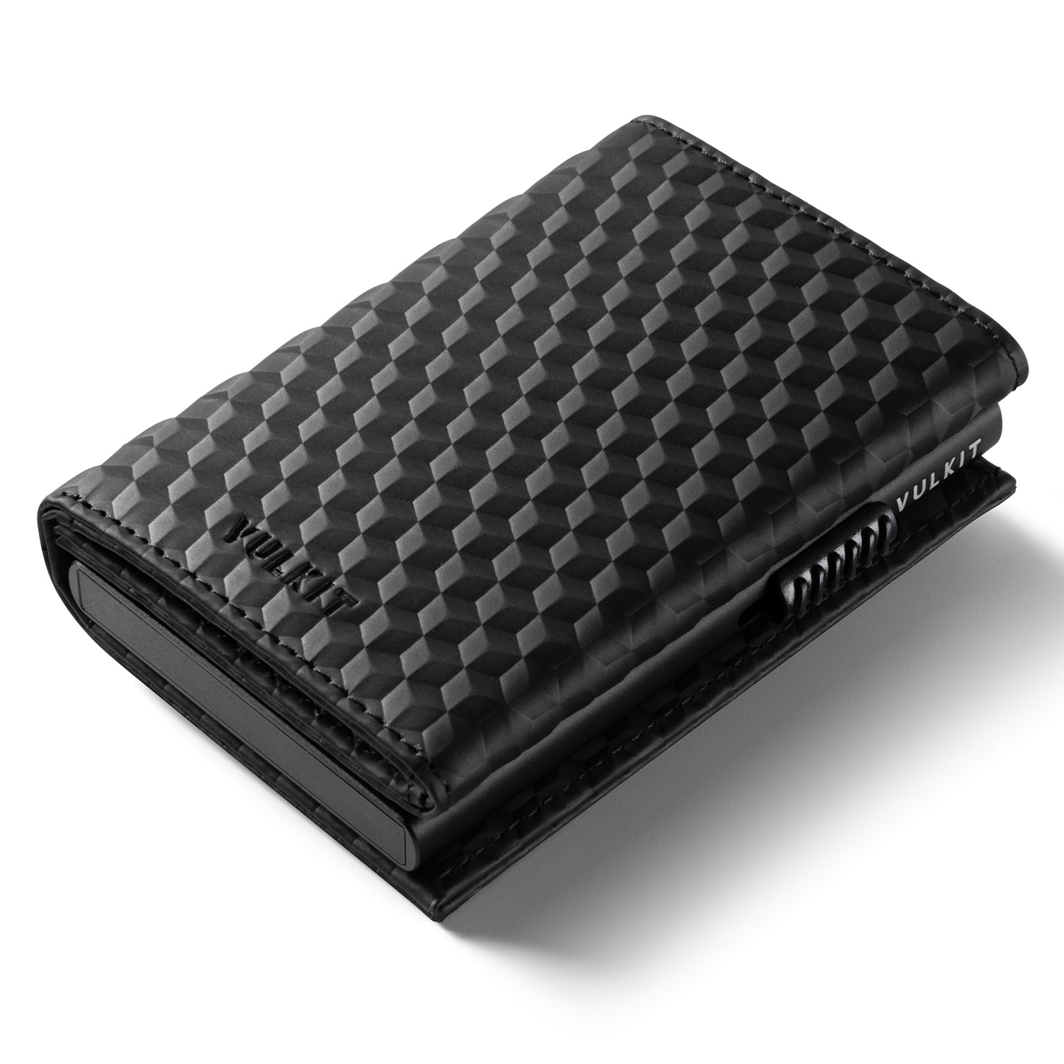VC302 Limited Edition Numbered Tri-Fold Wallet with Side Slider & Magnetic Closure - Perfect for Everyday Carry, Travel & Business (Men's RFID Blocking Leather Wallet)