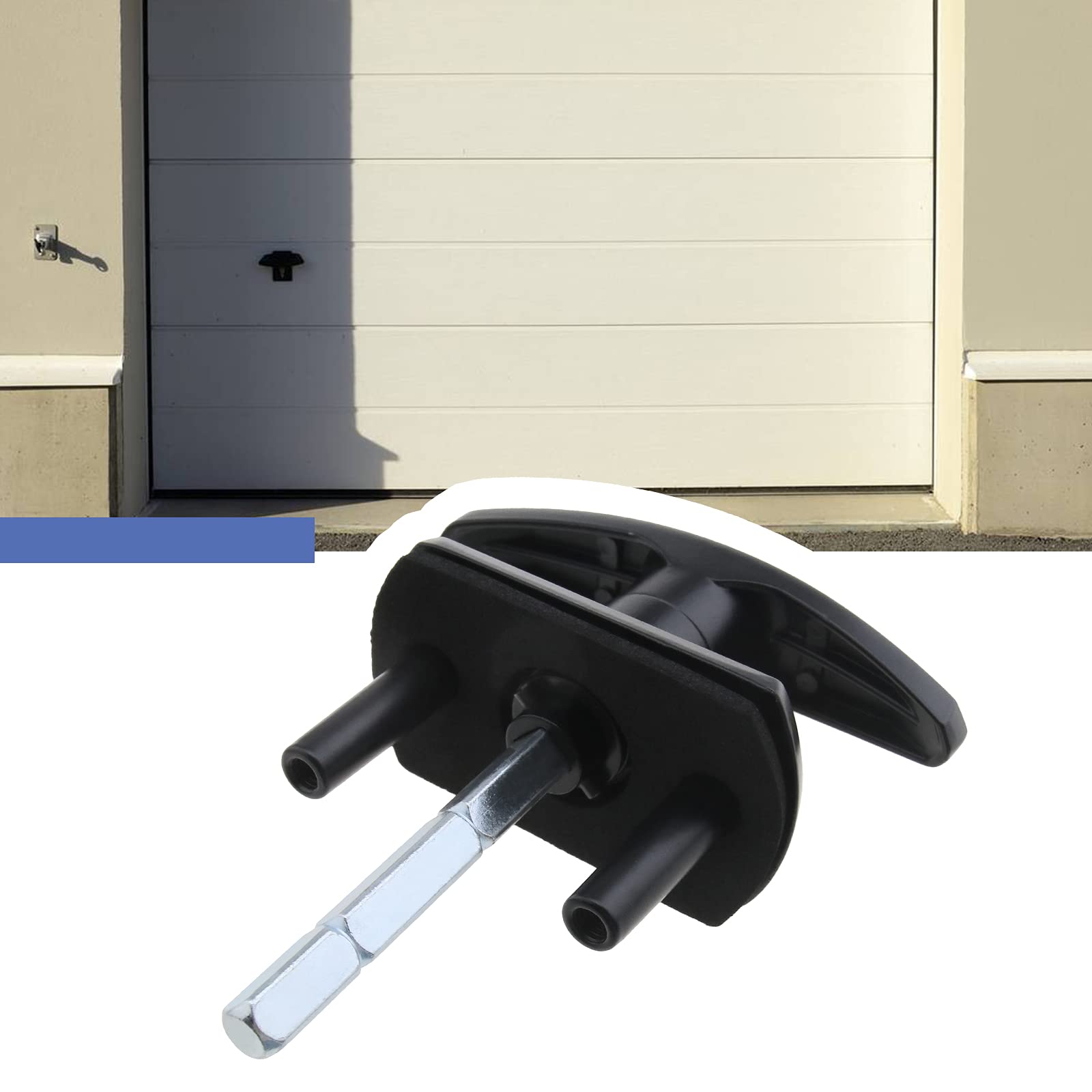 35mm T-Handle Garage Door Lock with Long Shaft - Compatible with Merlin & Doric King Garage Doors | Secure Your Garage, Shed or Workshop