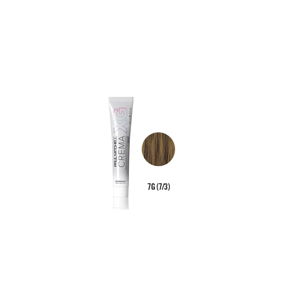 Crema XG Demi 7G (7/3) Hair Color - Professional Semi-Permanent Hair Dye for Vibrant, Long-Lasting Color - Perfect for Salon Use & At-Home Hair Coloring