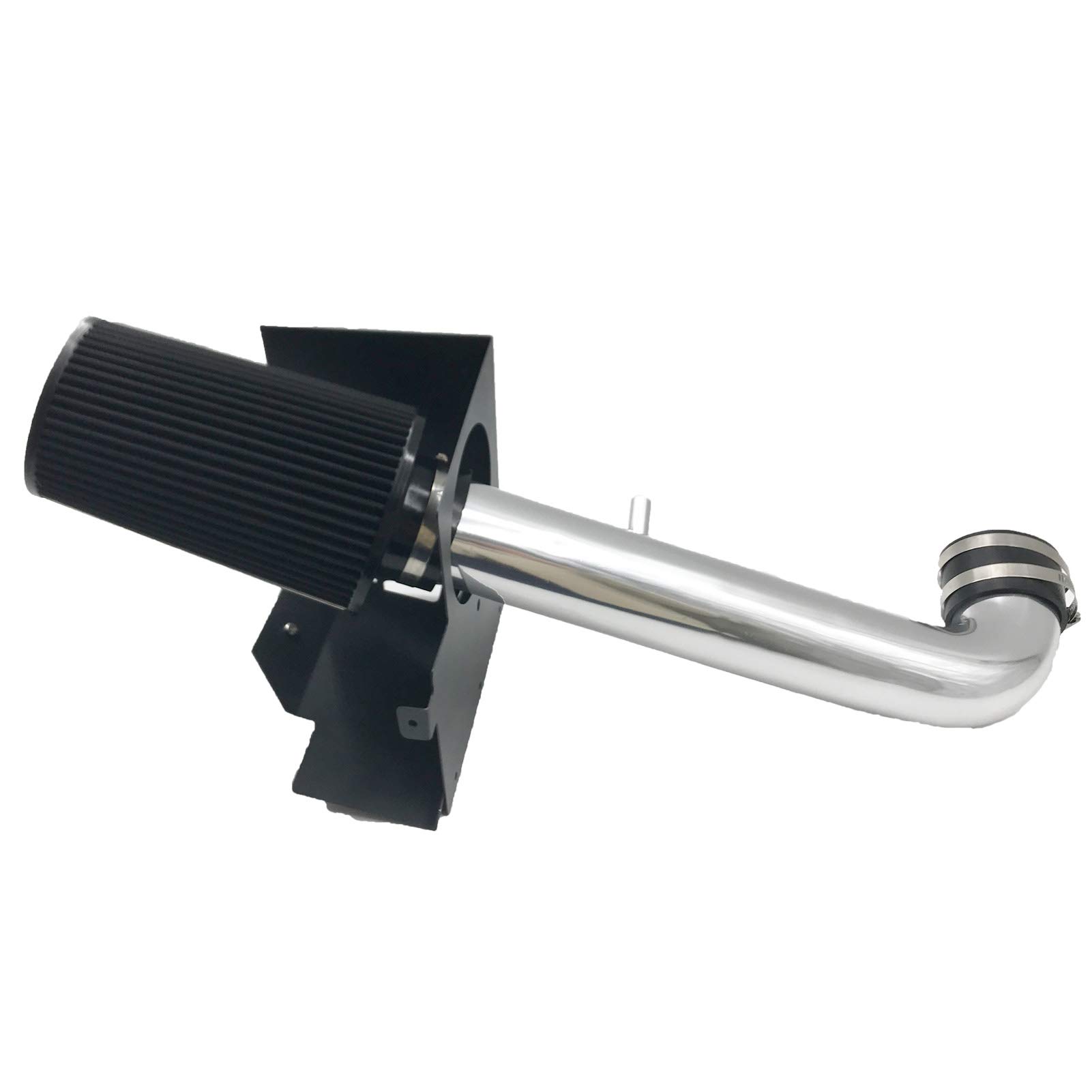 High Performance Cold Air Intake System Kit for 2012-2018 Jeep Wrangler 3.6L V6 - Silver & Black - Improve Engine Power & Fuel Efficiency for Off-Road & Daily Driving