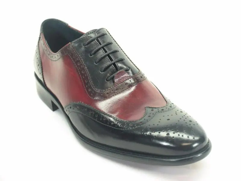Premium Handcrafted Wingtip Medallion Oxford Dress Shoes for Men - Classic Business & Formal Occasions