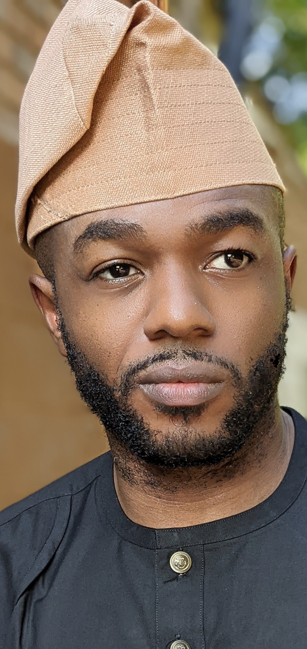 Authentic African Aso Oke Fila Hat for Men - Traditional Yoruba Cap DPHRG01 - Perfect for Weddings, Cultural Events & Afrocentric Fashion