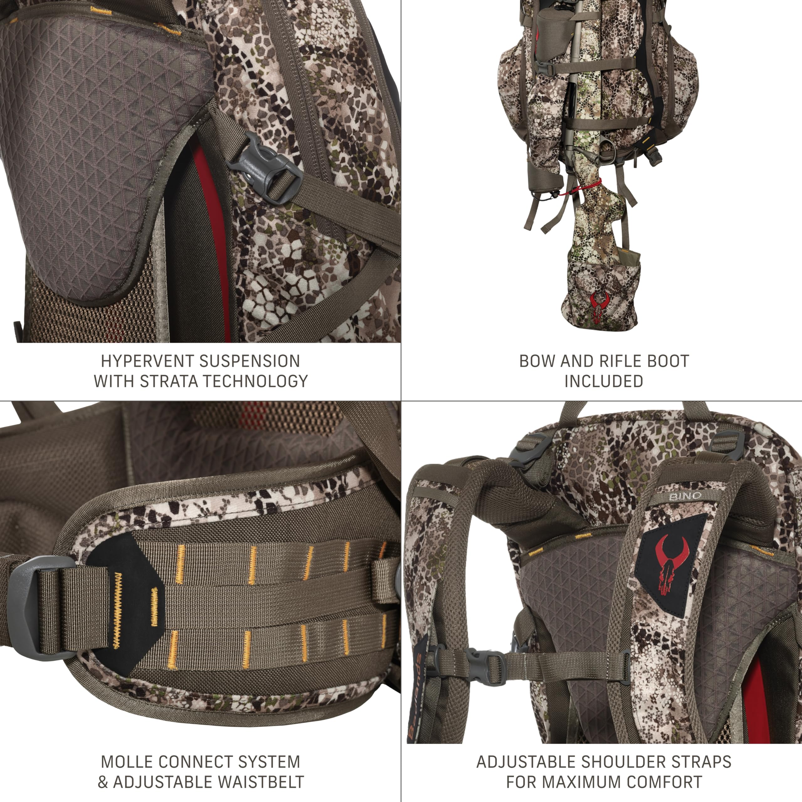 Badlands Diablo VT Hunting Backpack - Lightweight & Durable Camo Backpack for Hunting Gear - Perfect for Big Game Hunting, Hiking & Outdoor Adventures