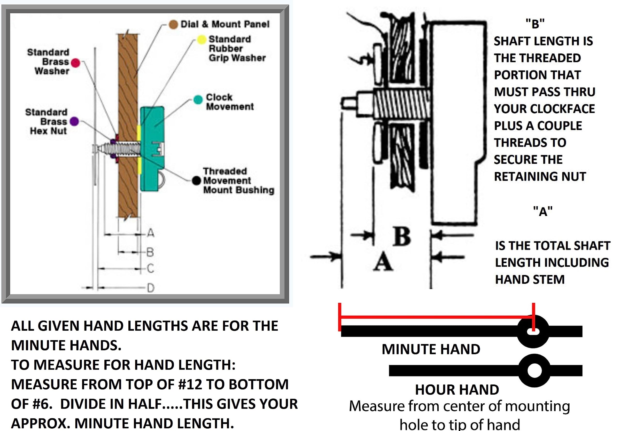 High Torque Silent Sweep Clock Movement with 14-inch Extended Shaft & Balanced Black Fancy Sword Hands (No7) - Large Wall Clock Mechanism for Quiet Non-Ticking Operation - Perfect for DIY Clock Making, Home Decor, and Office Timepieces