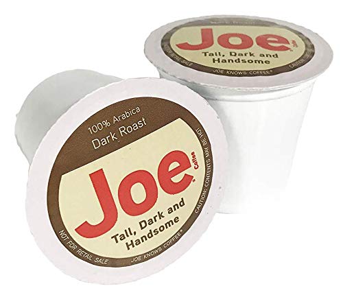 JOE KNOWS COFFEE Tall Dark and Handsome Blend - Recyclable Plastic Single Serve Coffee Pods for Keurig & Other Brewers - Perfect for Home, Office & Travel