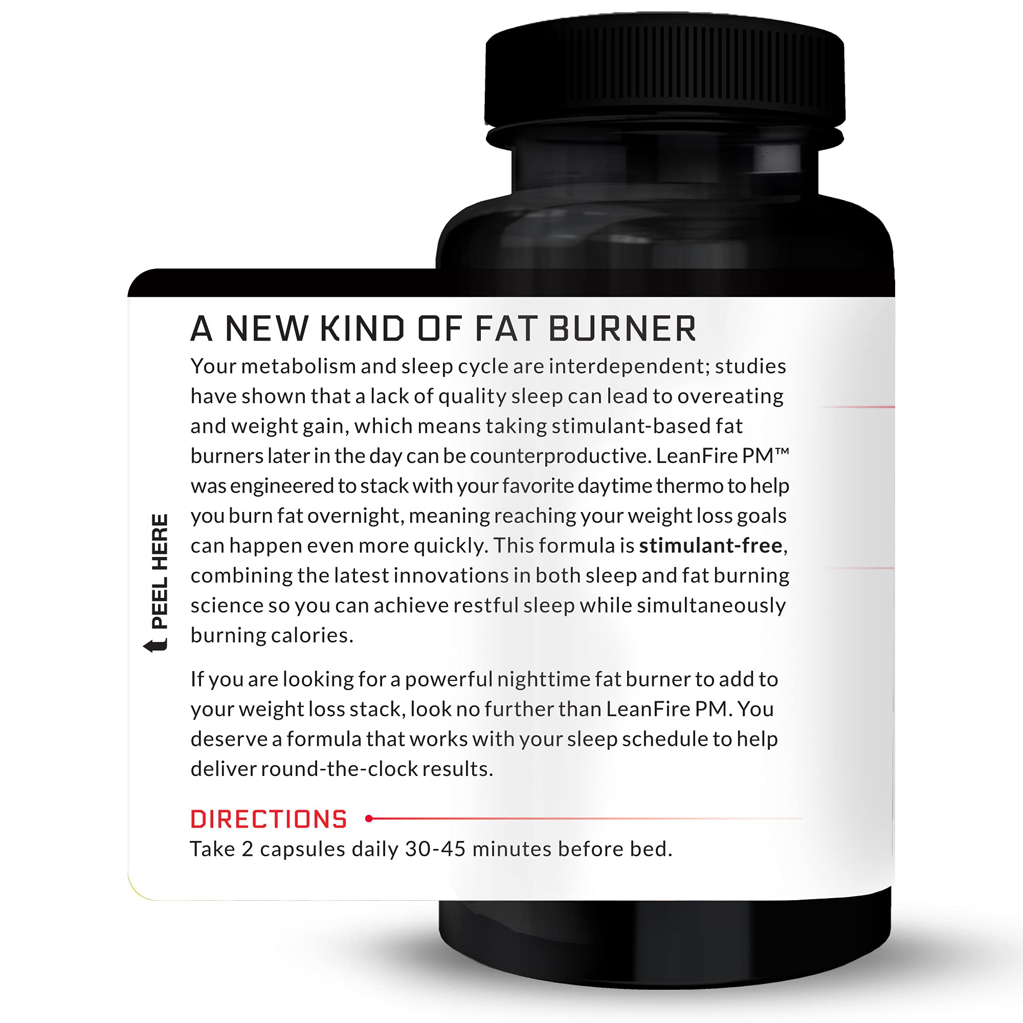 Force Factor LeanFire PM - Premium Weight Loss Pills for Women & Men | Fat Burner & Metabolism Booster with Melatonin | 60 Capsules (2-Pack) | Supports Overnight Fat Burning & Better Sleep | Ideal for Nighttime Weight Management & Fitness Goals
