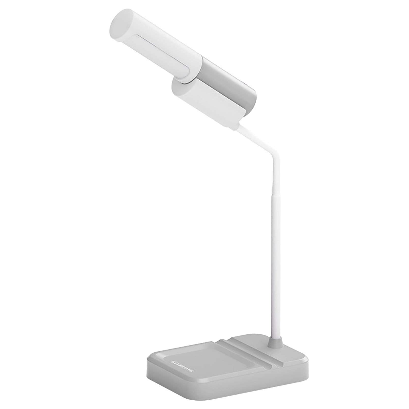 LED Desk Lamp with USB Charging, Adjustable Brightness Eye Protection, Foldable Reading Lamp for Students, Study, Office, and Bedroom Use - Gray
