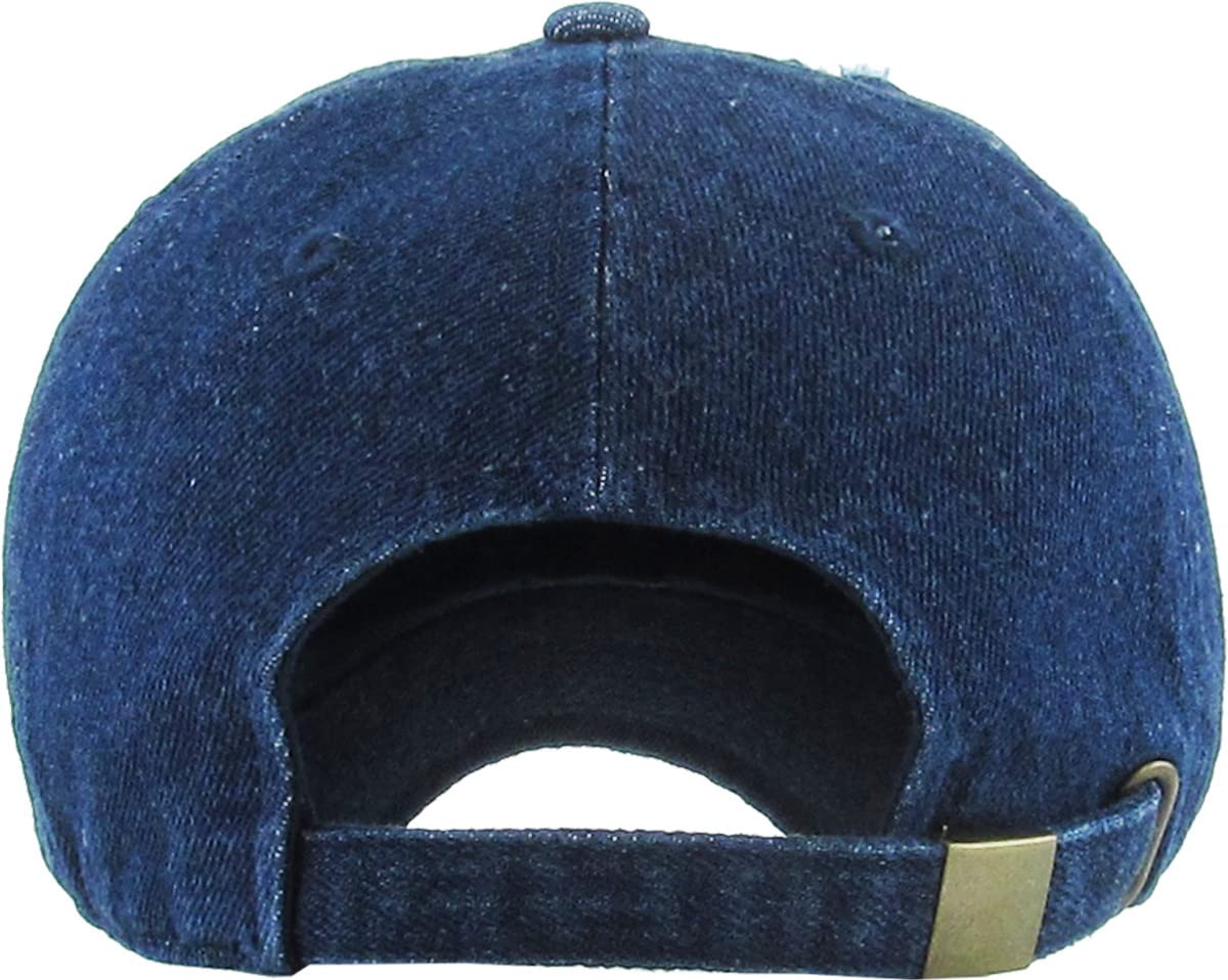 Distressed Baseball Cap KB4005 - Custom Embroidered & Monogram Hats for Men & Women - Perfect for Casual Wear, Sports & Outdoor Activities