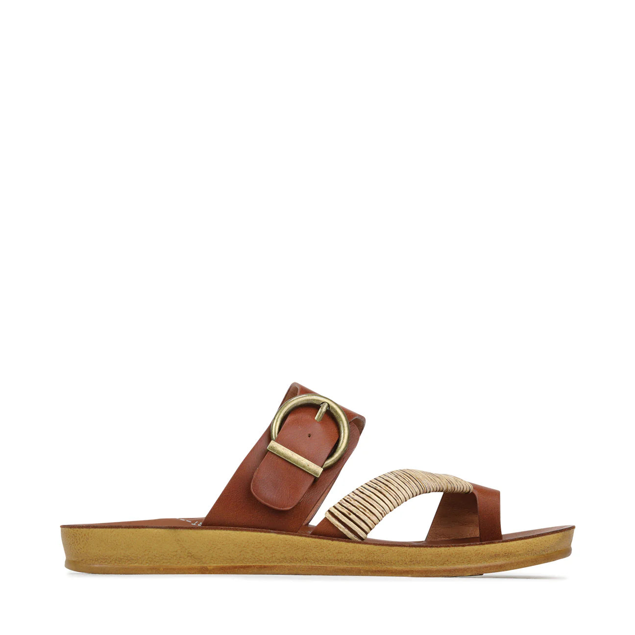 Los Cabos Bria Cognac Women's Sandals - Stylish & Comfortable Summer Beach Shoes for Walking, Travel & Casual Outings