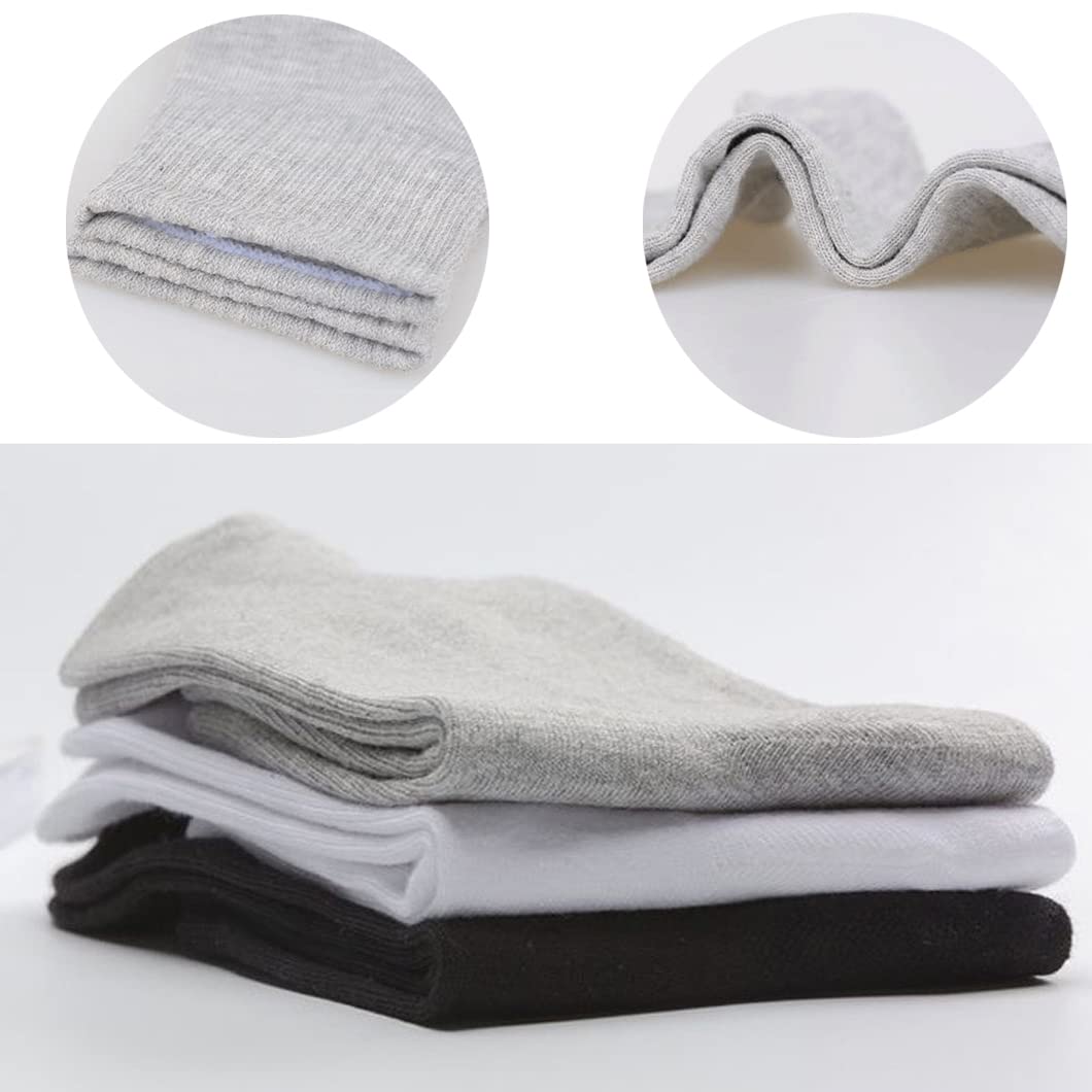 RICHBULL 30 Pairs Thin Crew Socks for Men & Women - Breathable Everyday Casual Socks - Moisture-Wicking Bulk Socks Wholesale - Perfect for Work, Gym, Travel & Daily Wear