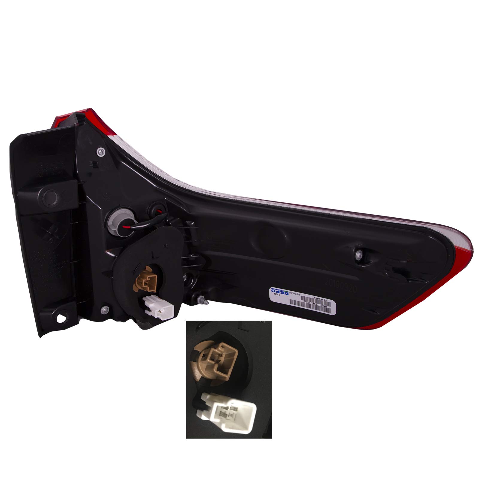 CAPA Certified Toyota Sienna 2015-2020 Tail Lights - Left Driver & Right Passenger Side - Compatible with Base/L/LE/XLE/Limited Models - Perfect for Replacement, Night Driving Safety & Enhanced Visibility