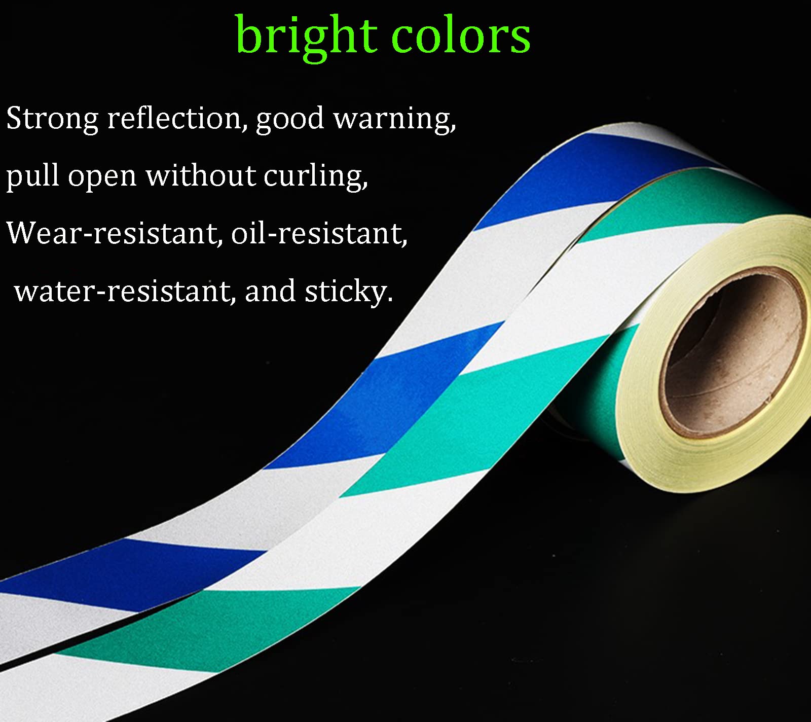 50mm x 45.7M WSNDY Safety Warning Tape - Adhesive Barrier Floor Marking Tape for Social Distancing, Construction Sites & Hazard Areas - PET Caution Tape for Indoor/Outdoor Use