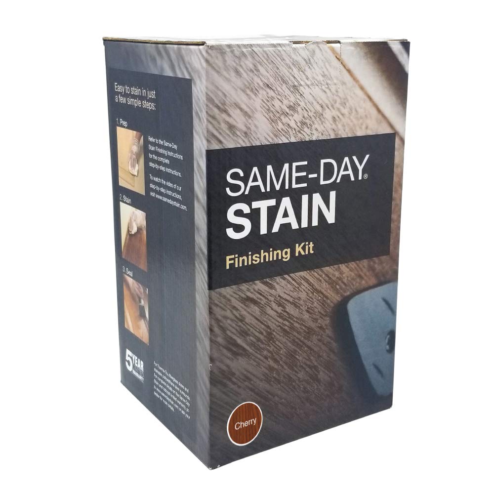 Therma Tru Cherry Same-Day Stain Finishing Kit - Wood Door Stain & Finish - DIY Home Improvement for Front Doors, Entryways & Cabinets