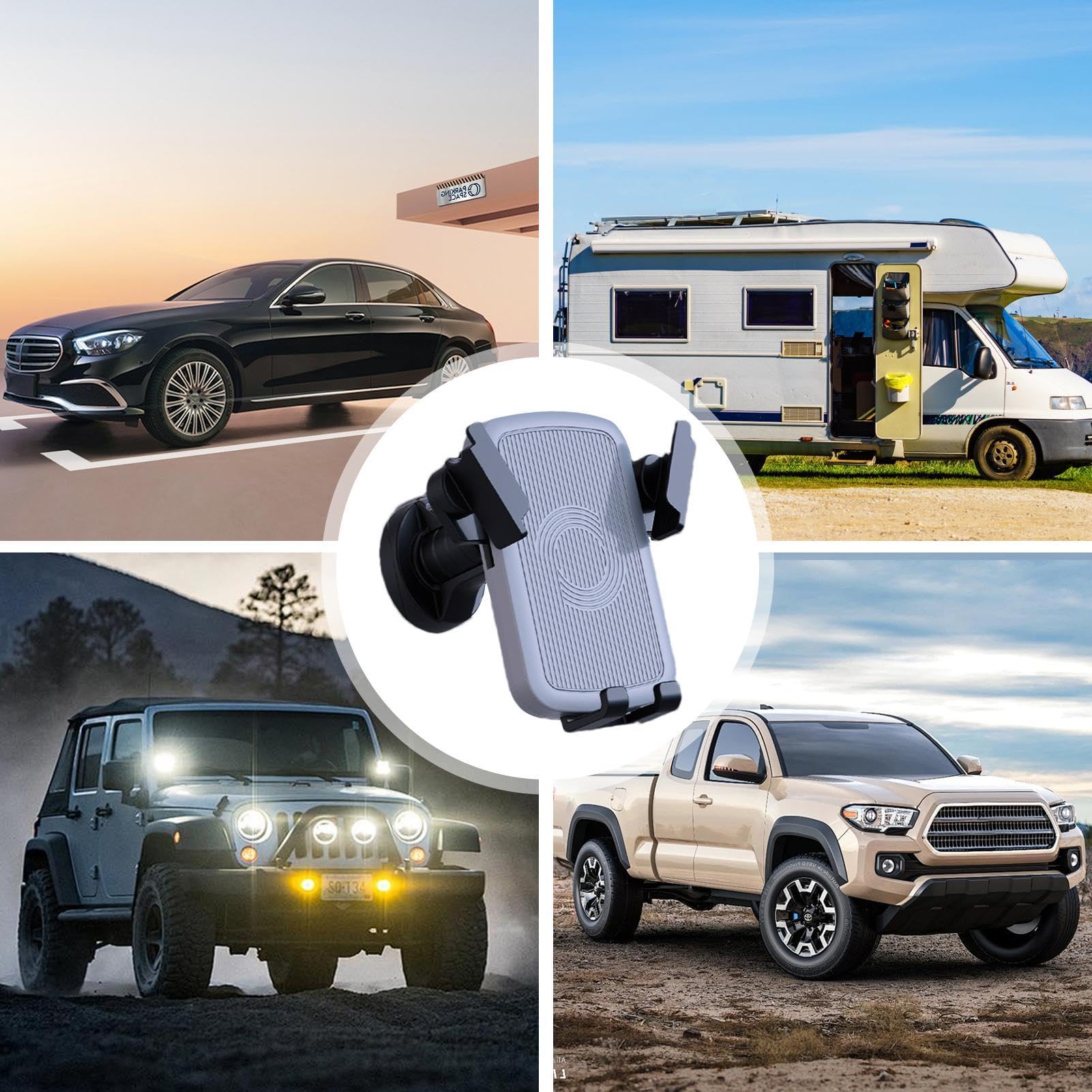 360° Rotating Air Vent Phone Holder - Adjustable Non-Slip Car Mount for Travel & Commuting