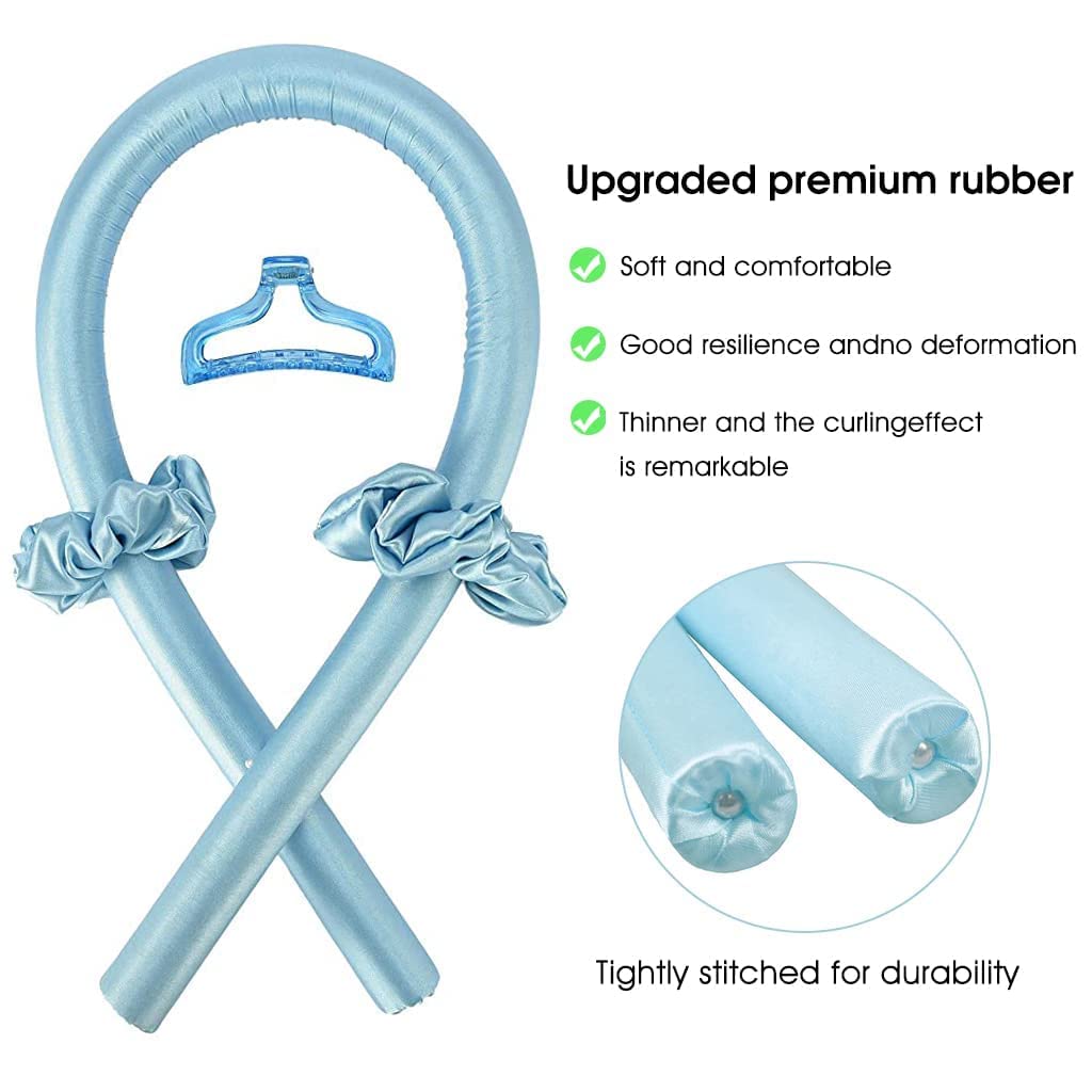 WENGONVILA Heatless Hair Rollers for Long Hair - Soft Foam Flexi Rods for Overnight Curls, No Heat Curling Rods for Women | Perfect for Sleeping, Salon-Quality Waves at Home