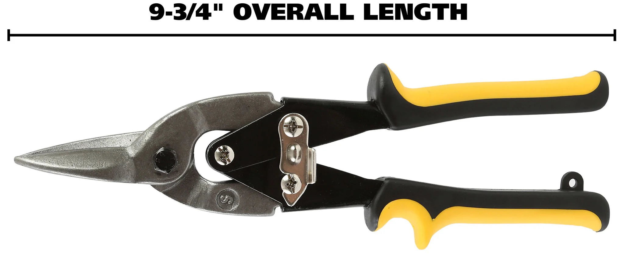 GreatNeck TA10S Straight Cut Aviation Snips - Heavy Duty Metal Cutting Shears for HVAC, Roofing & DIY Projects | Durable Tin Snips for Sheet Metal, Aluminum & More