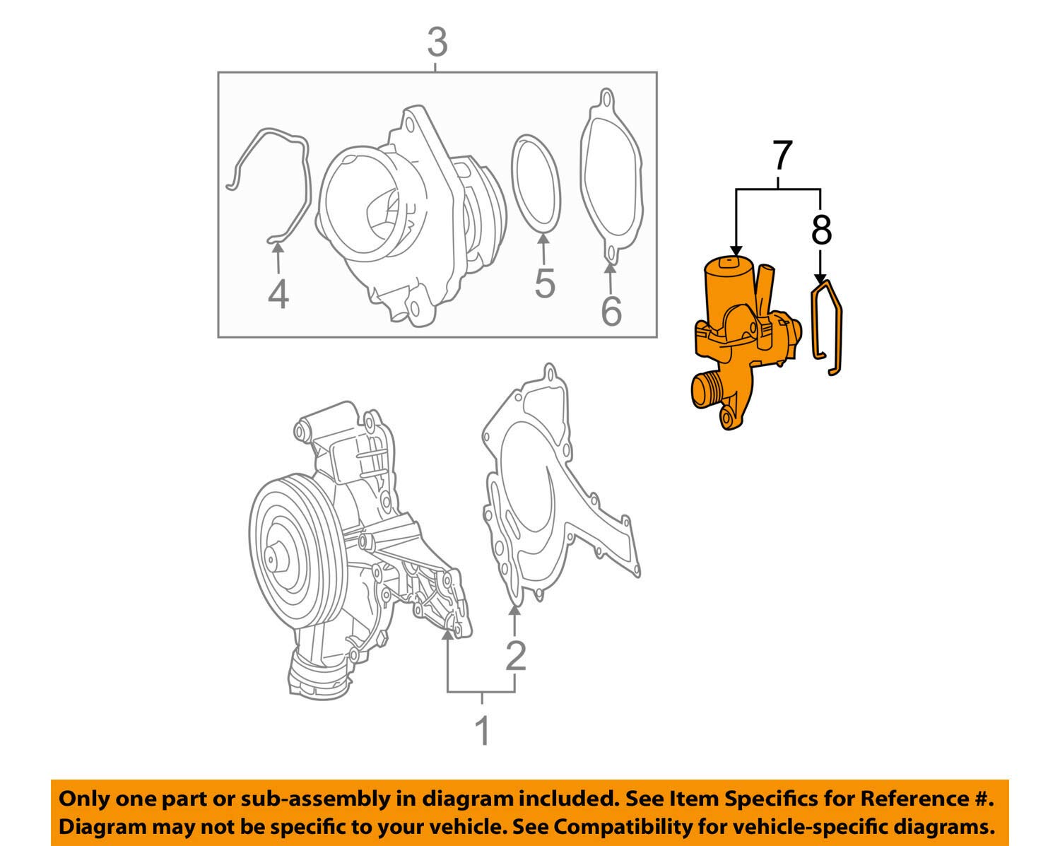 Genuine OEM Mercedes-Benz 2722000031 Water Valve - Replacement Part for Cooling System | Compatible with Various Mercedes-Benz Models