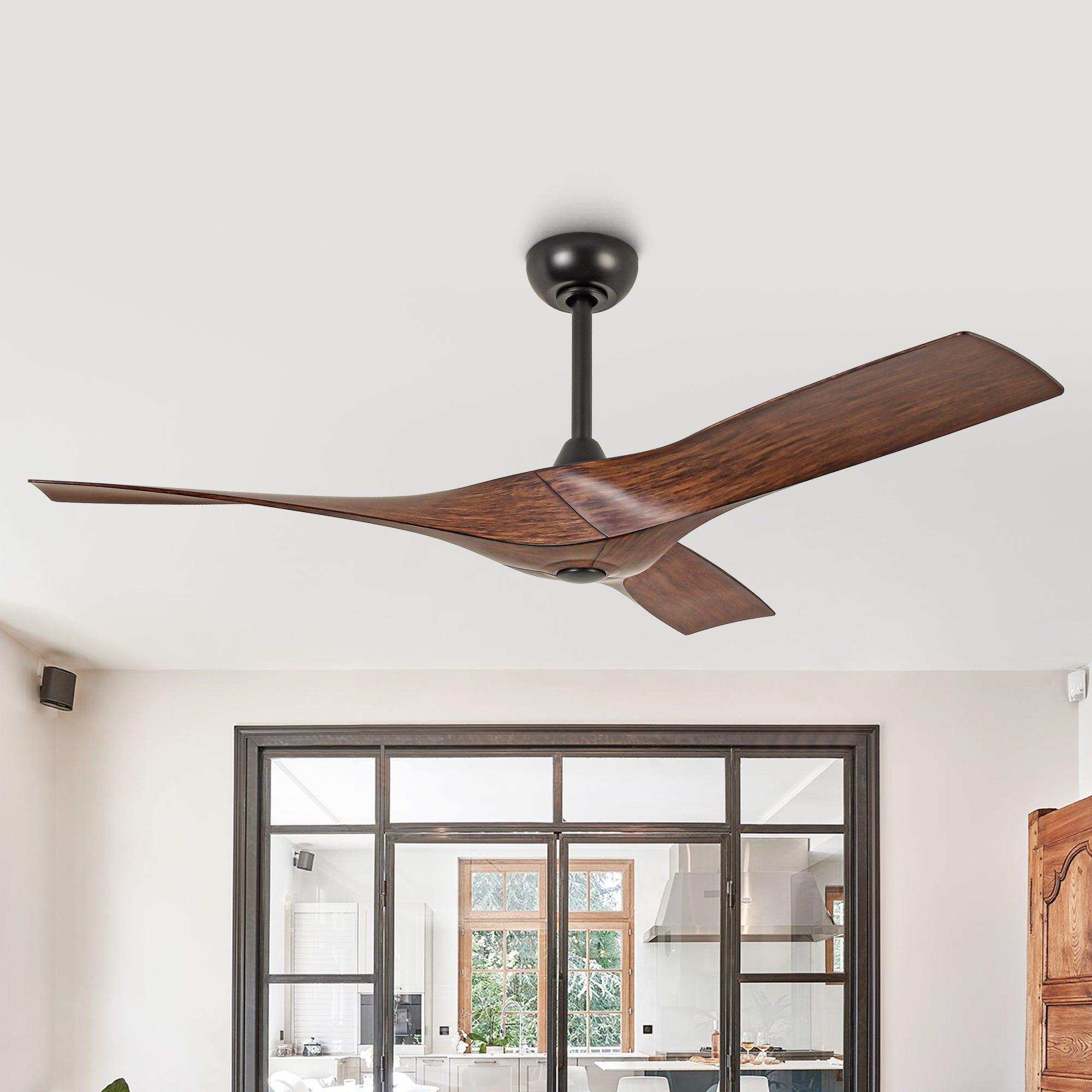 52 Inch Erin DC Motor Industrial Ceiling Fan with Remote Control - High Airflow for Large Rooms, Warehouses & Outdoor Patios