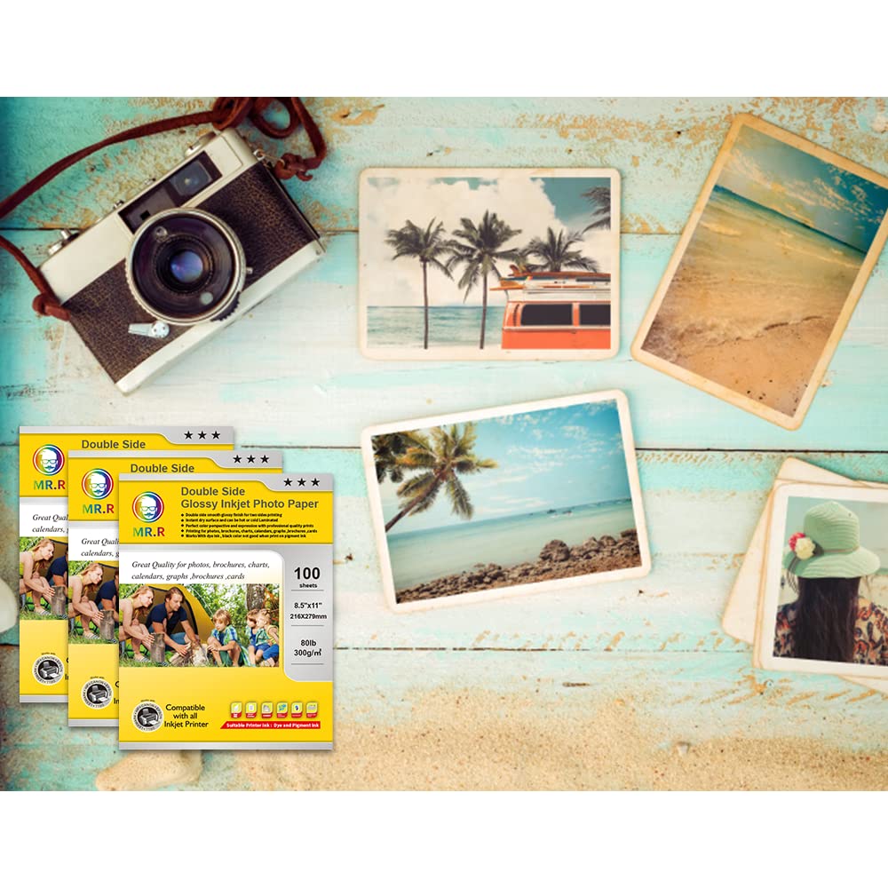 MR.R Double-Sided Glossy Inkjet Photo Paper - 8.5