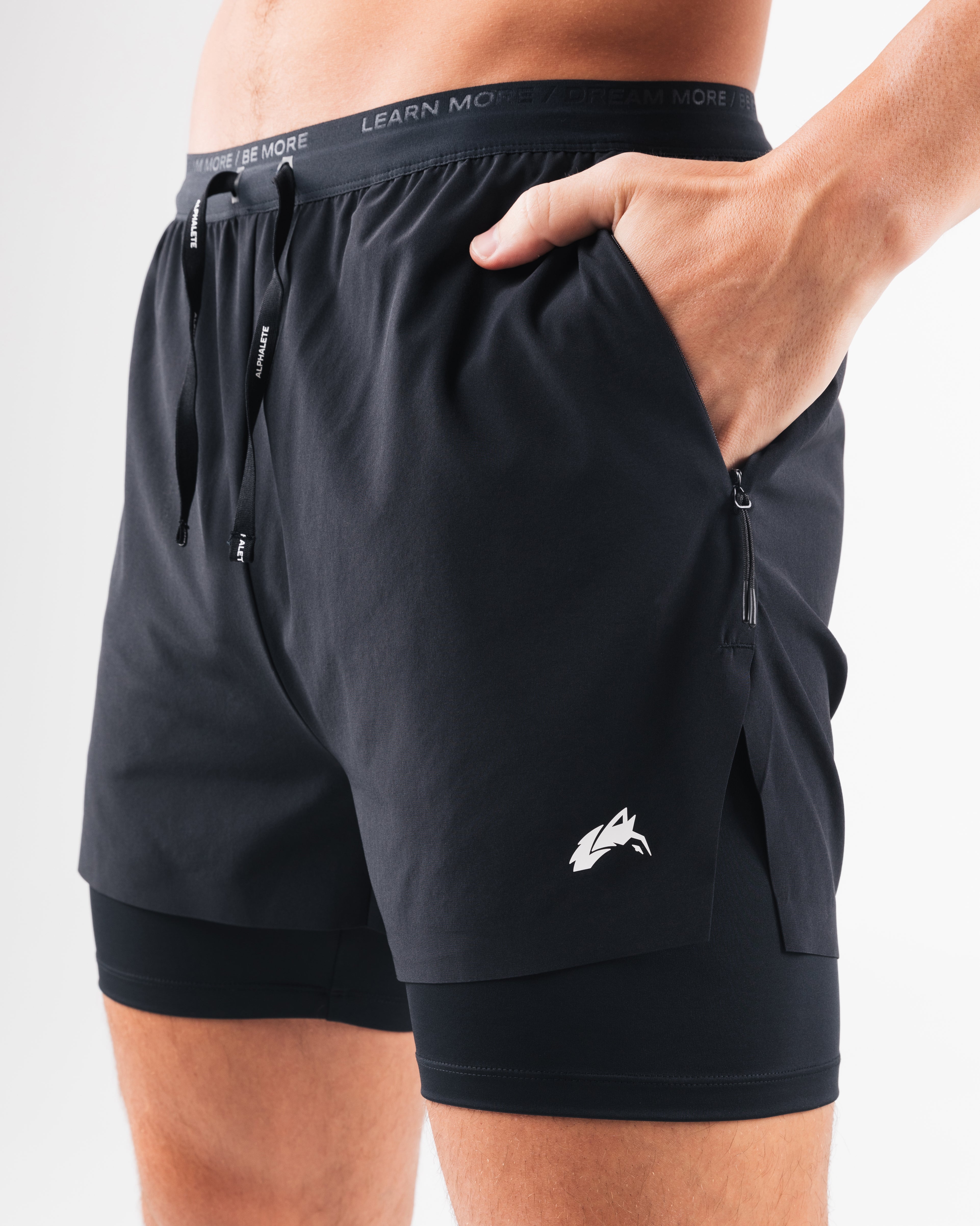 Elite Swift Short 5 - Premium Running Shorts for Men, Black - Perfect for Gym Workouts, Jogging & Athletic Training