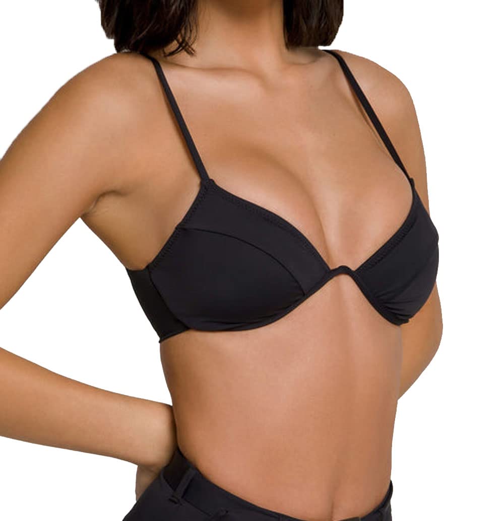 Good American Women's Good Swim Showoff Curve Bikini Top - Sexy High-Cut Bikini for Women, Push-Up Support & Adjustable Straps | Perfect for Beach, Pool & Vacation
