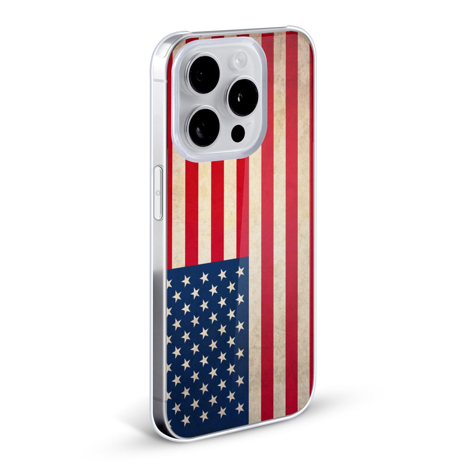 Head Case Designs Vintage USA Flag Hard Back Case for Apple iPhone 7/8/SE 2020 & 2022 - Patriotic Protective Cover for Everyday Use & Travel