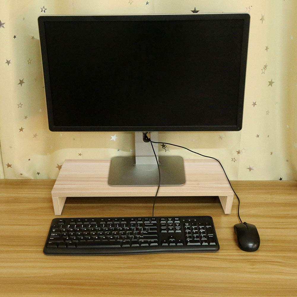 Wooden Monitor Stand for Computer & Laptop - 19.7