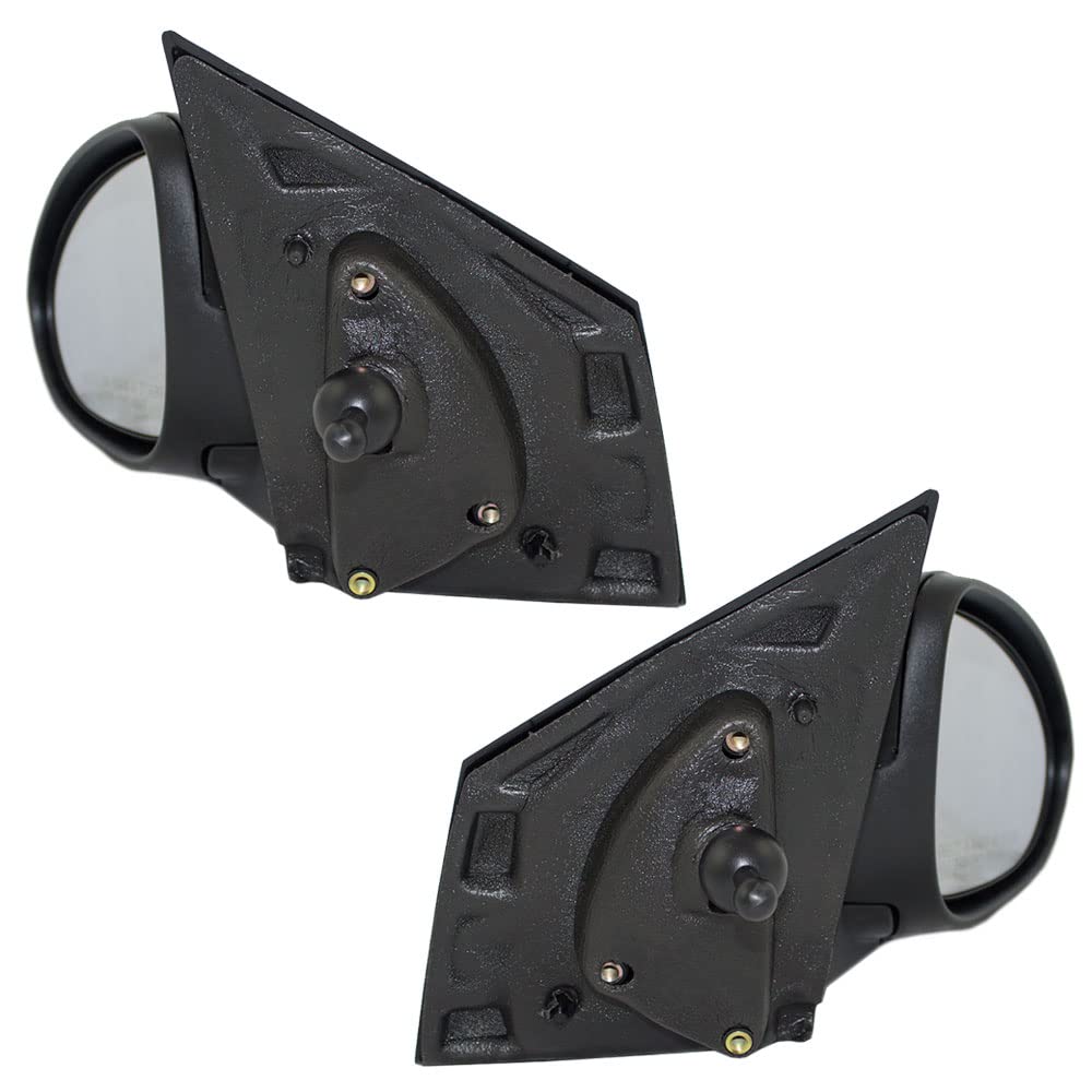 Brock Replacement Manual Remote Side Door Mirrors Set for Driver & Passenger - Compatible with 2012-2017 Chevy Sonic (Part# 95205416, 95205415) | Easy Installation & Adjustable View for Safe Driving