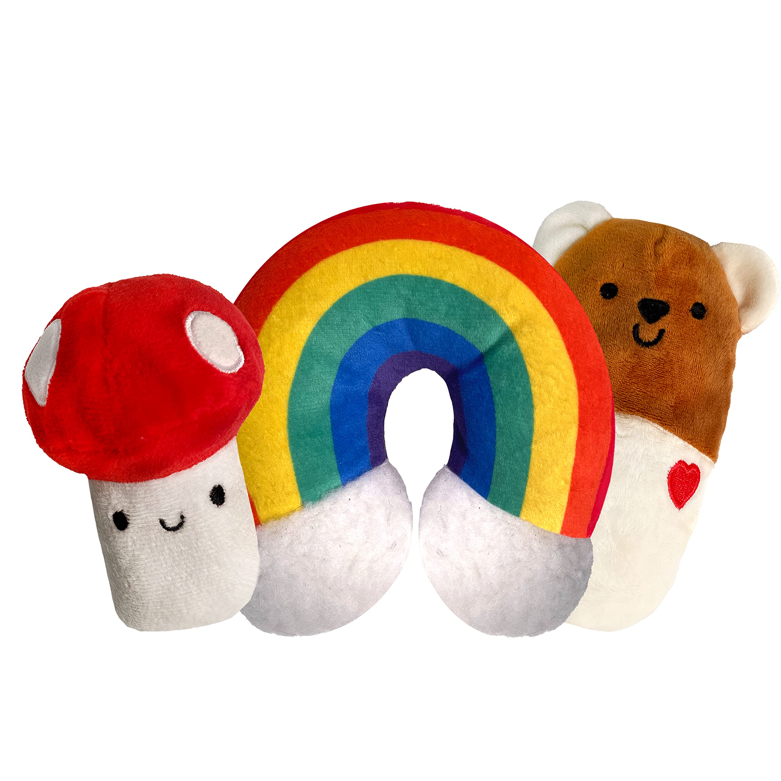 TONBO Cute Fun Plush Dog Toys - Forest Friends Combo for Small & Medium Dogs - Soft Chew Toy for Teething Puppies & Playtime - Perfect for Indoor & Outdoor Use