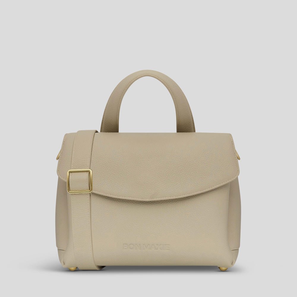 Tryhard Genuine Leather Crossbody Bag for Women - Stylish & Durable Stone Color - Perfect for Travel, Work & Everyday Use