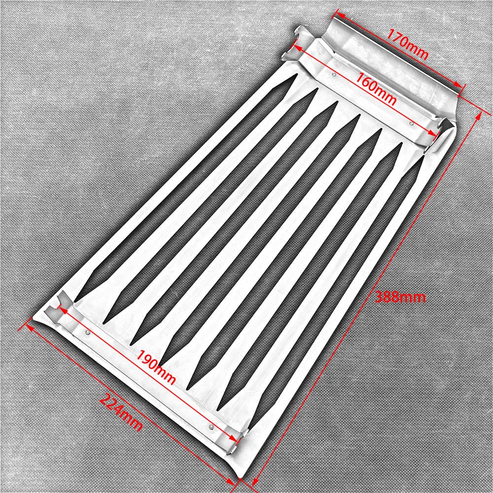 Chrome Skull Motorcycle Radiator Grill Cover for Honda Fury VT1300 (2010-2016) - Heavy Duty Steel Protection Guard - Silver Finish | Custom Bike Accessory for Cruiser & Chopper Riders