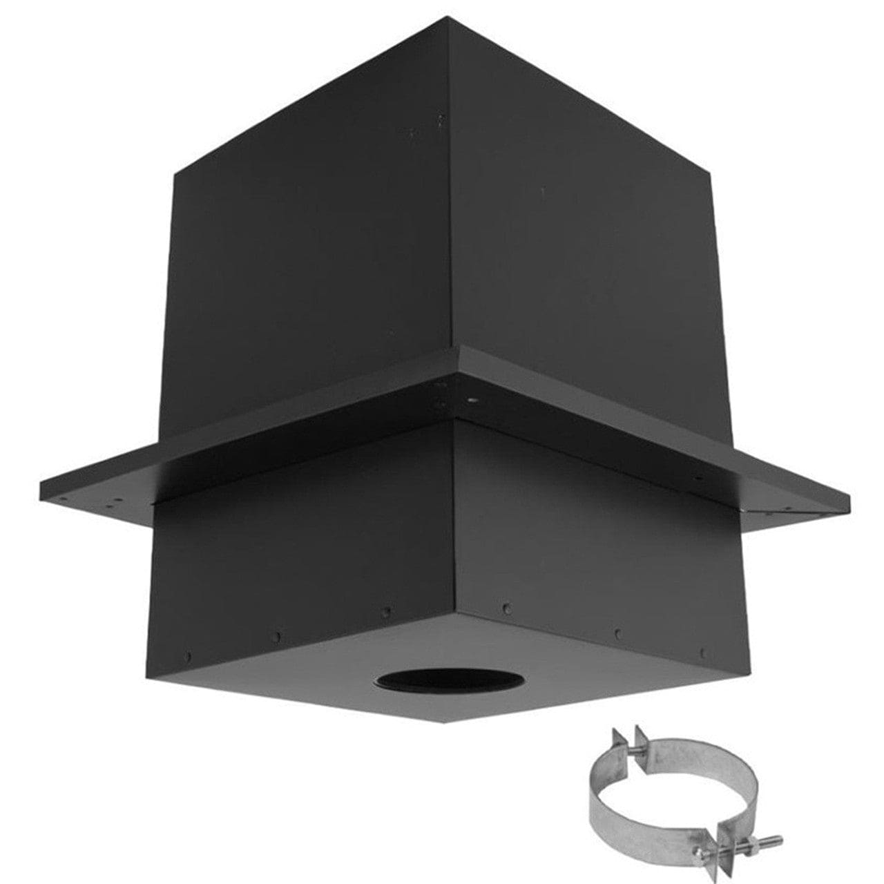 3 Pelletvent Pro Cathedral Ceiling Support Box - Fireplace Ventilation Kit for Wood Pellet Stoves - Perfect for Home Heating & Loft Installations