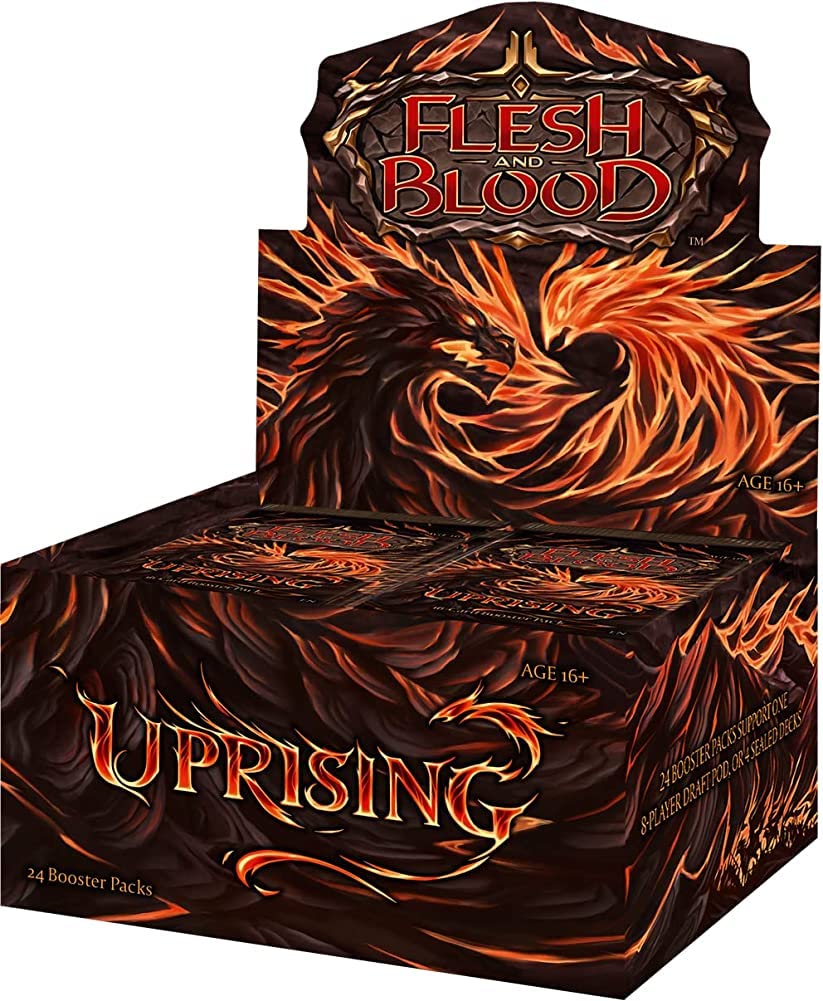 Legend Story Studios Flesh & Blood TCG Uprising Booster Display Box - 24 Packs for Collectors & Players | Enhance Your TCG Battles & Deck Building Strategy