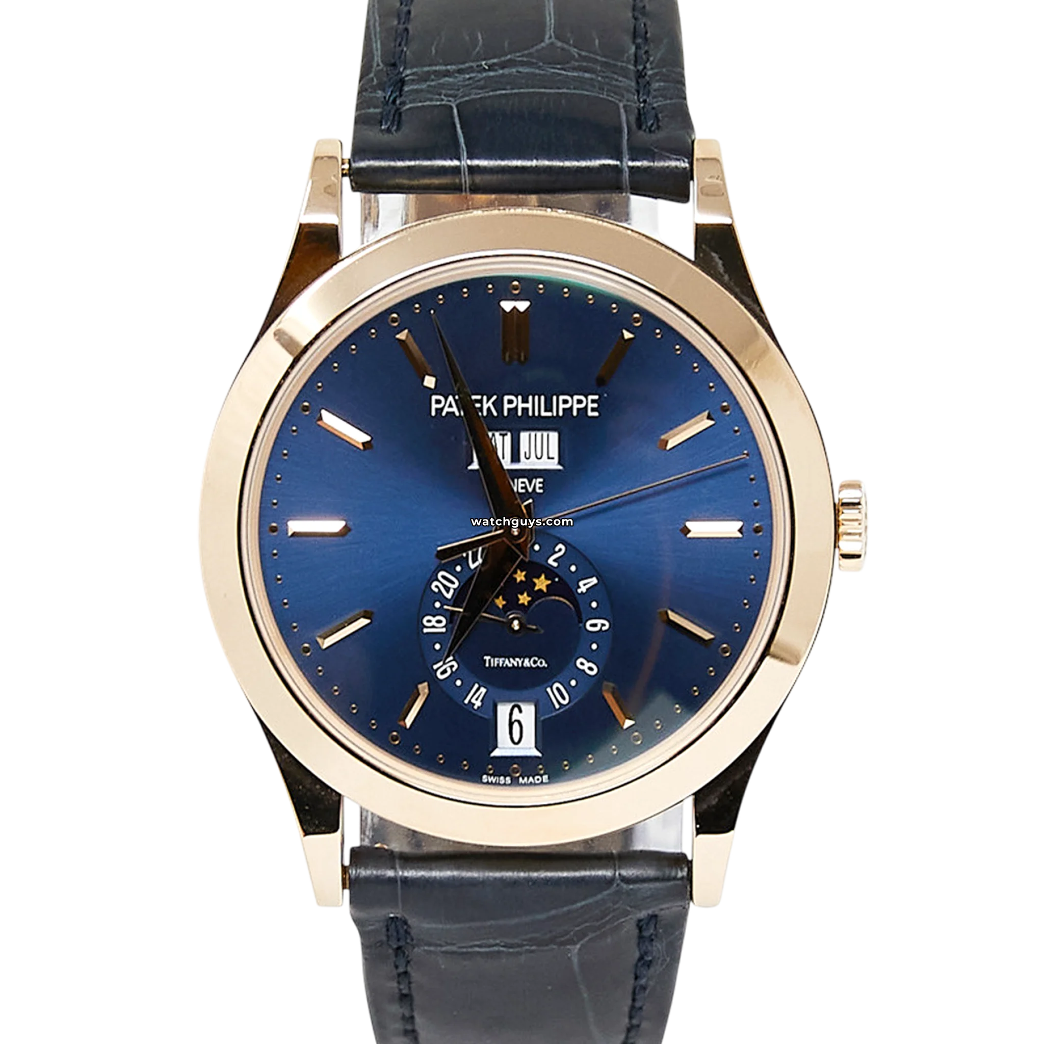 Patek Philippe Annual Calendar 5396R-014 Rose Gold Men's Watch with Tiffany & Co Dial - Luxury Dress Watch for Business, Gala & Formal Events