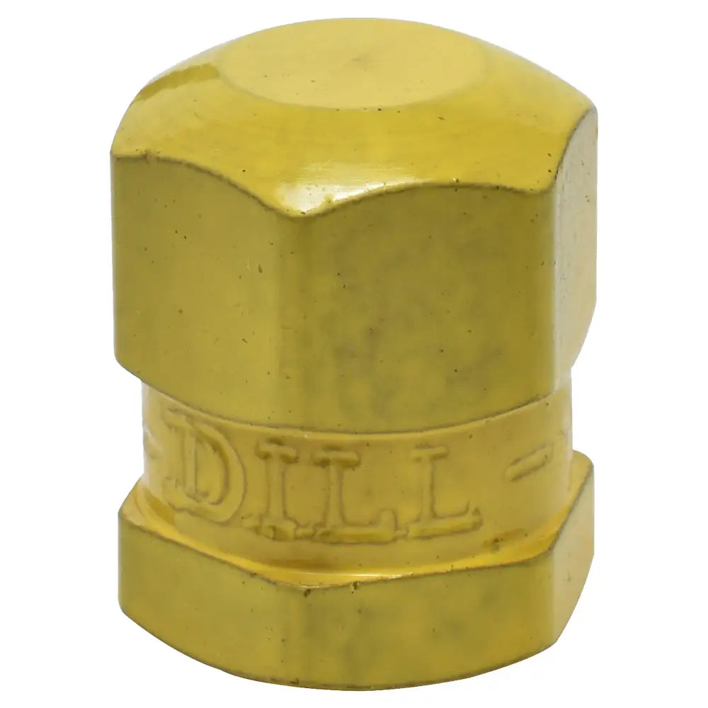 Dill Yellow Brass Aircraft Valve Cap VR5/637 - High-Quality Aviation Valve Cover for Airplane Maintenance & Safety - Perfect for Aircraft Repair, Ground Support Equipment, and Aviation Enthusiasts